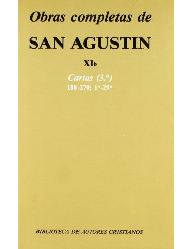 Obras completas de San AgustinXIb Cartas 3º 188 270